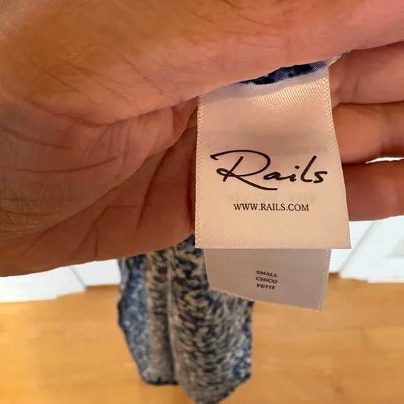 Rails Floral Sleeveless Blue Dress, size Small - Picture 6 of 8